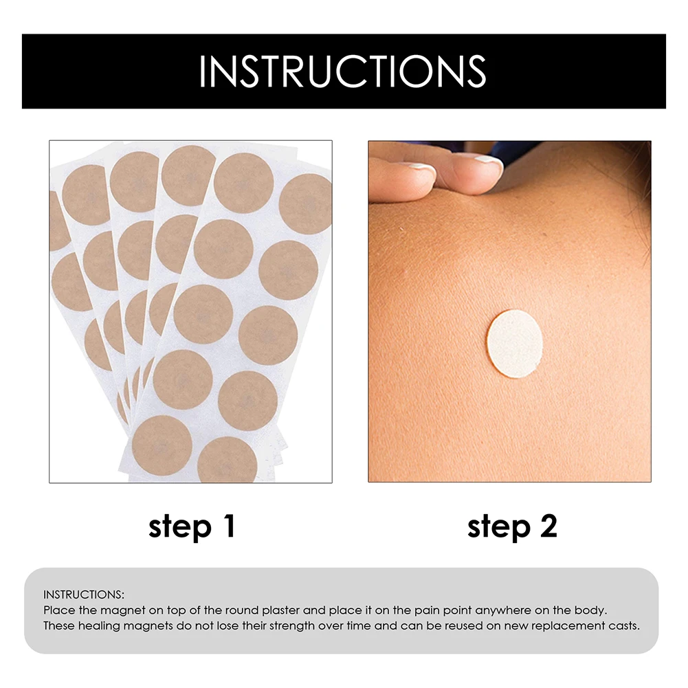 200-50pcs/Box Magnetic Acupoint Patches Magnet Acupuncture Therapy Plaster Care Body Pain Relief Stickers Beauty Health Care