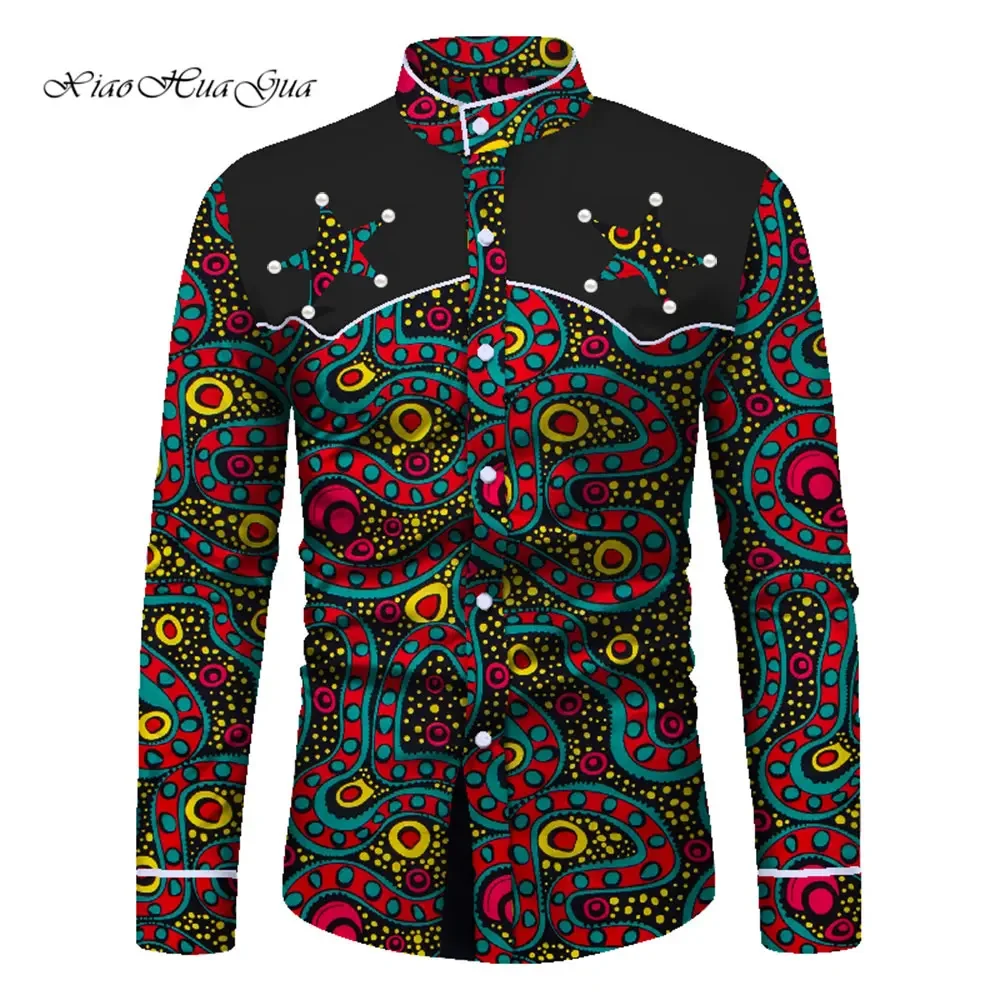 Men African Clothing Dashiki Shirts And Trouser 2 Piece Set