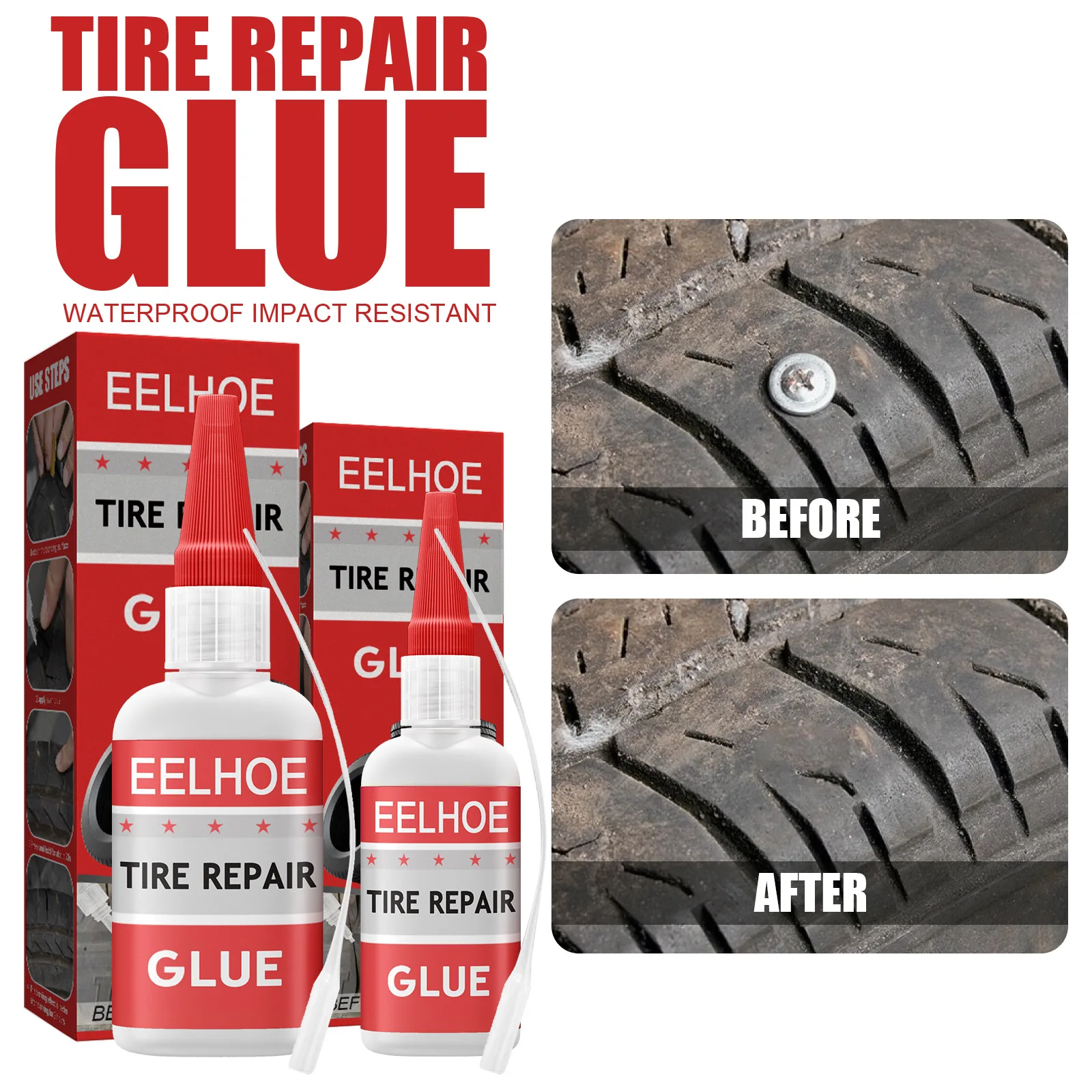 Tire Repair Glue Bicycle Tire Repair Paste Car Metal Plastic Ceramic