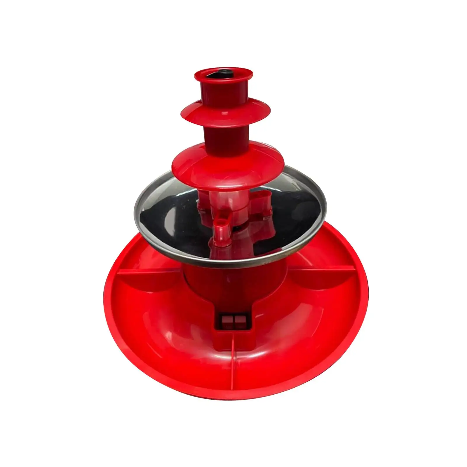 Chocolate Fountain Fondue Maker 3 Stage EU Power Adapter Practical Easily Install Sturdy with Removal Serving Tray 200G Capacity chocolate fountain machine