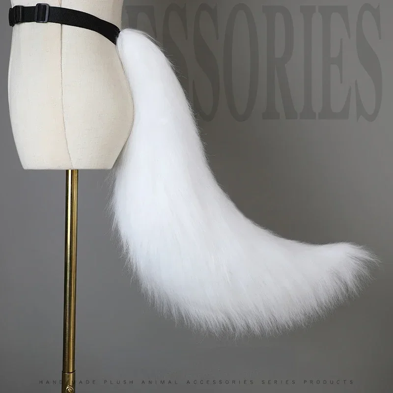 

Kawaii Adjustable Belt Fox Tail Furry Animal Tails Cosplay Props Carnival Party Decor Fancy Dress Halloween Costume Accessories