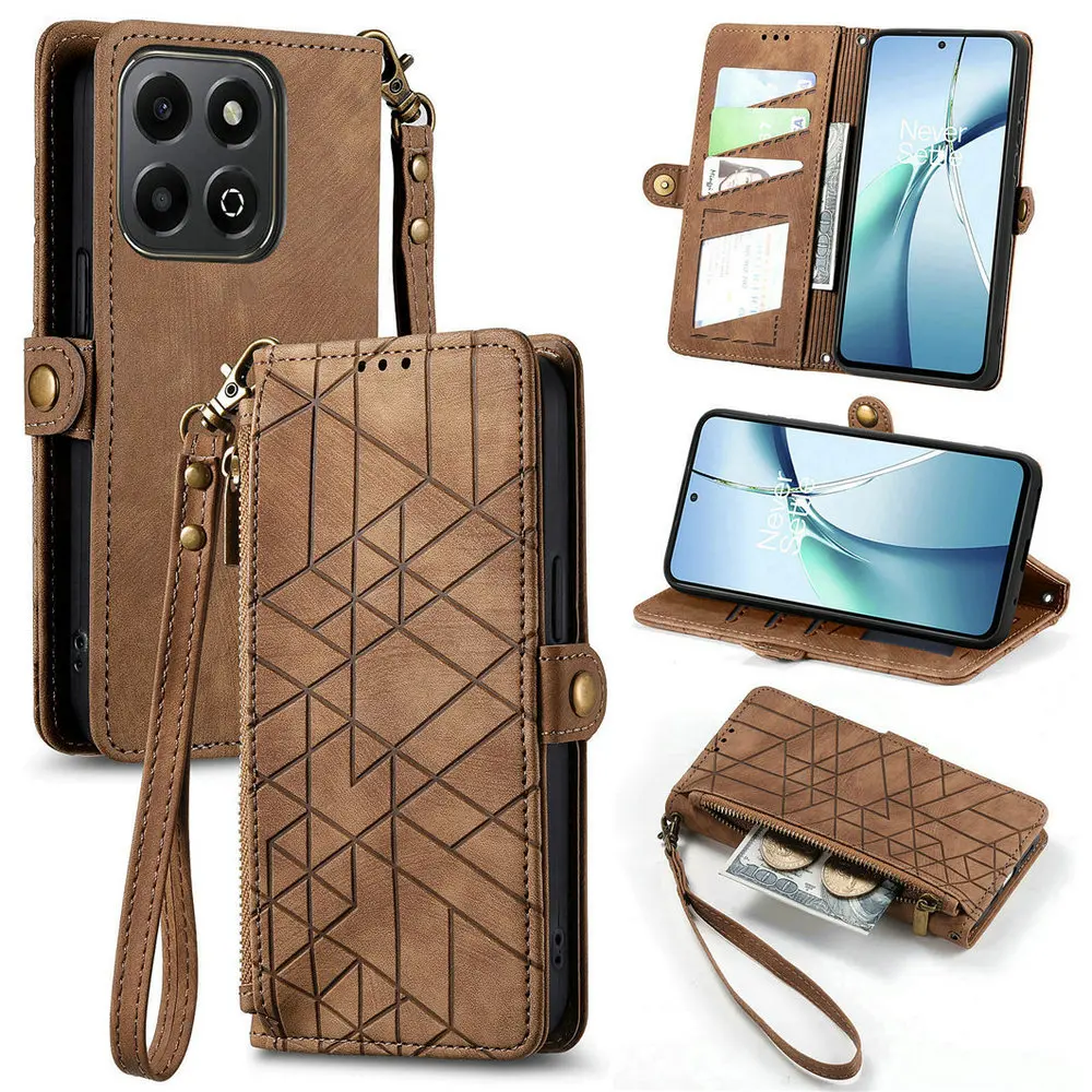 Custodia In Pelle Per Honor Magic5 Lite - Cover Portafoglio Con Slot