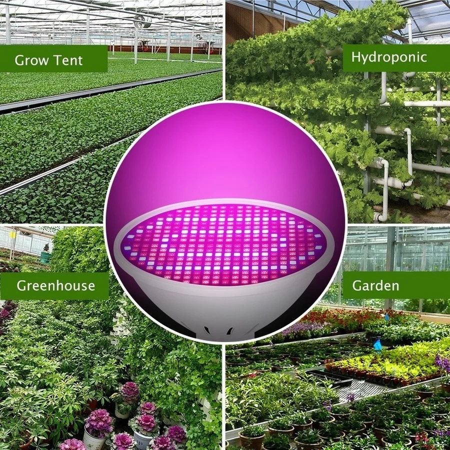 LED E27 Grow Light Full Spectrum Greenhouse LED Growing Lights For Indoor Hydroponics Plant Bulb 126 200 300 leds Phyto Lamp