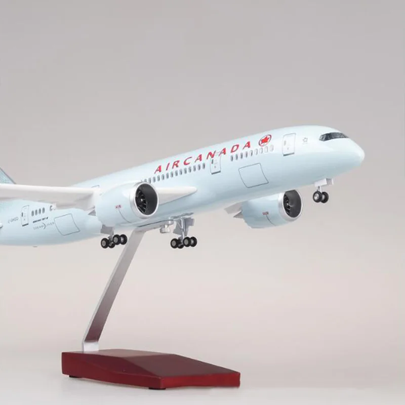

New Painted 1/130 Scale Diescat Model Canada Airlines Boeing B787 Resin Airbus Airplane With Light Collection Display Decoration