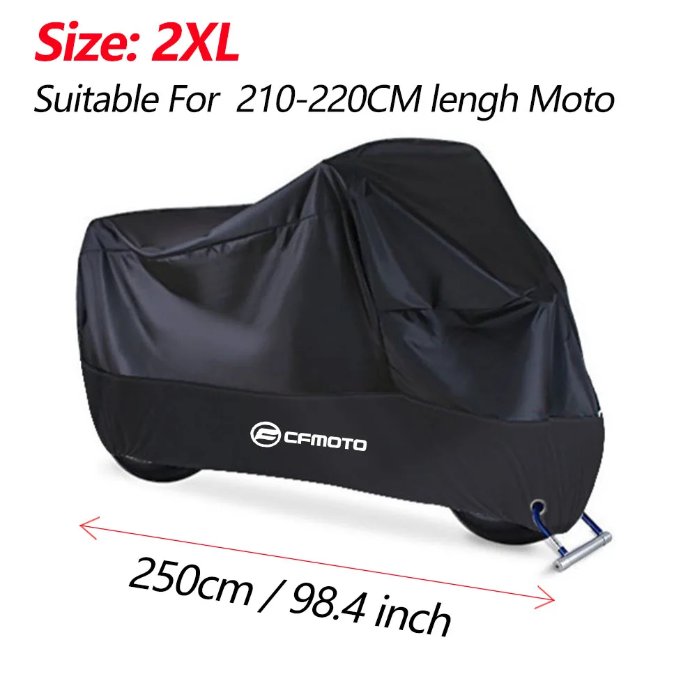 Premium Waterproof Outdoor Motorcycle Cover - UV Protection & Dust/Rain Shield