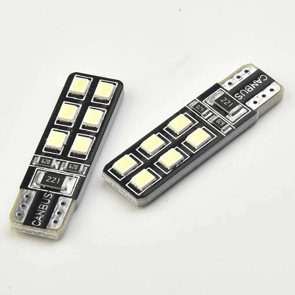 

Portable Practical Useful Durable LED Lights Set T10-12SMD-2835 4Pcs 6000K Accessories Auto Bulbs DC12V Eyebrow