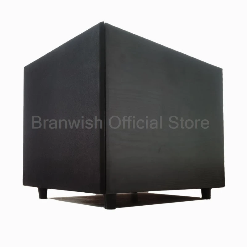 10 Inch 500W High Power Passive Subwoofer Amp 4Ohm Wooden Audio Speaker Black/ Applewood 2-Way Subwoofer for Home Theater Destop