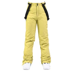 Premium Unisex Winter Insulated Ski & Snowboard Trousers - Windproof & Waterproof - XL (Green)