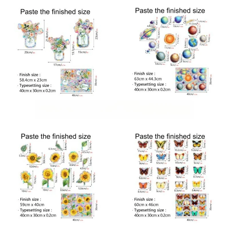 Iridescent Window Film - Sunlight Catcher Static Cling for Glass Doors, Showcases & Home Decoration (Anti-Glare & Decorative)