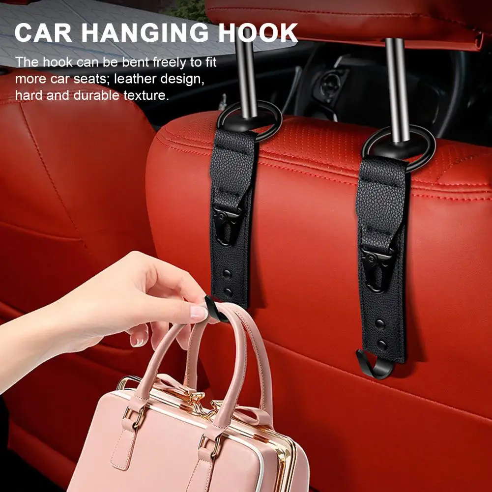 

Car Headrest Hook Universal Car Seat Headrest Hook Strong Load-bearing Vehicle Storage Hanger Organizer Easy for Storage