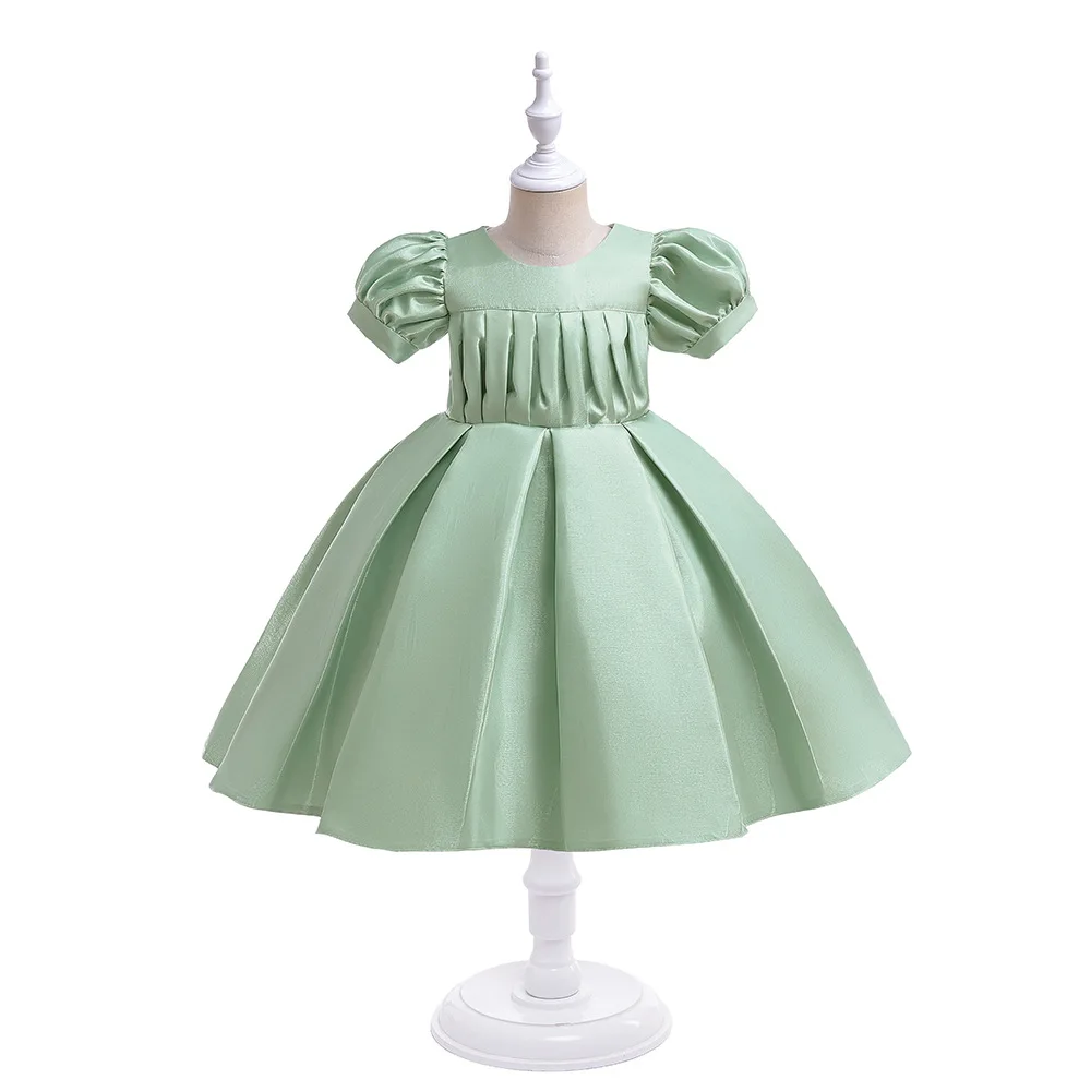 

Children Birthday Party Princess Dress Bridesmaid Flower Baby Girls Dresses For Wedding Elegant Christmas Evening Tutu Ball Gown