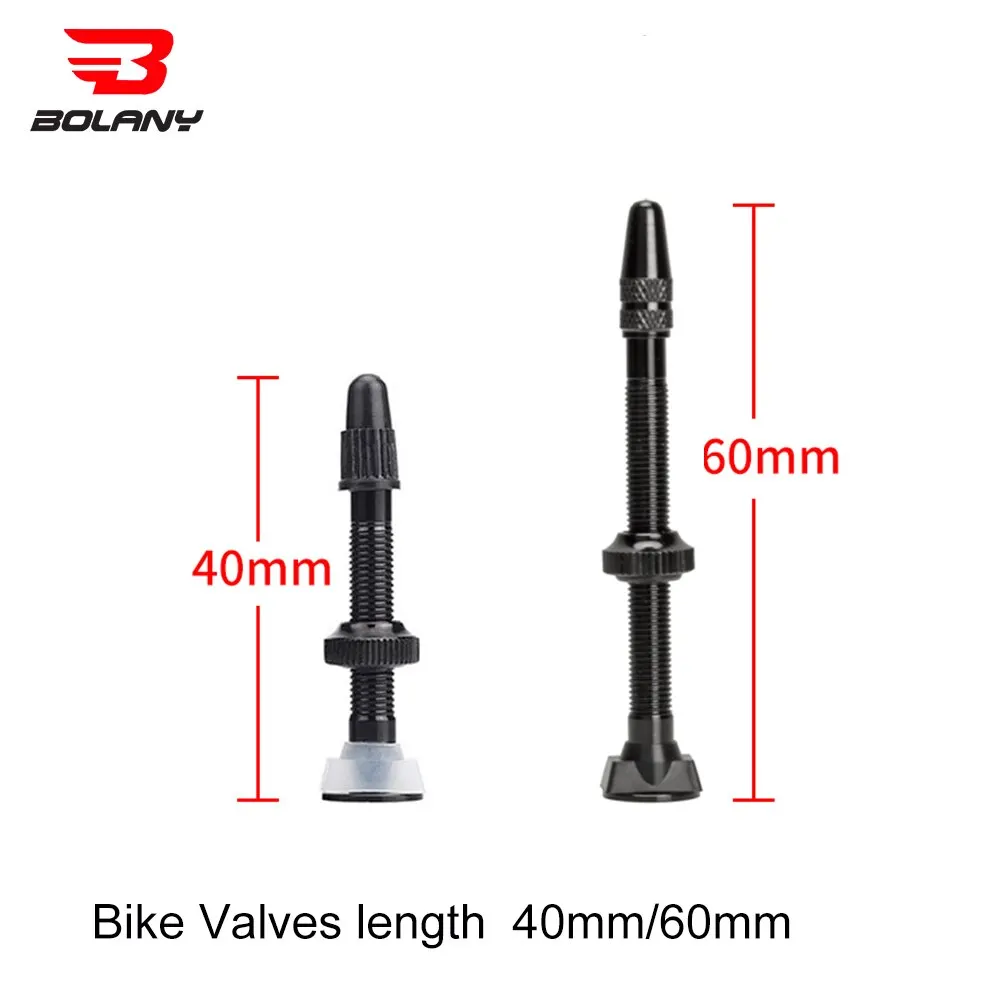 Bicycle Valve 1PCS 40mm/60mm Road Bike Vacuum Nozzle Tubeless Tire Core Aluminum Alloy Accessories