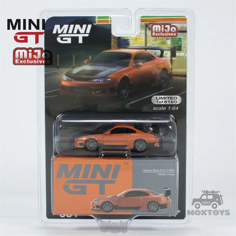 Mini Gt 1:64 Nissan Silvia S15 D-Max Metallic Orange Mijo Model Car