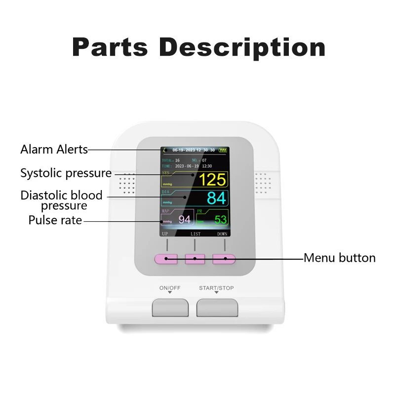 CONTEC08A Vet use Electronic Sphygmomanometer Digital Blood Pressure Veterinary Vet Use Monitor Pets Dog Cat Horse etc blood pressure monitor blood pressure meter