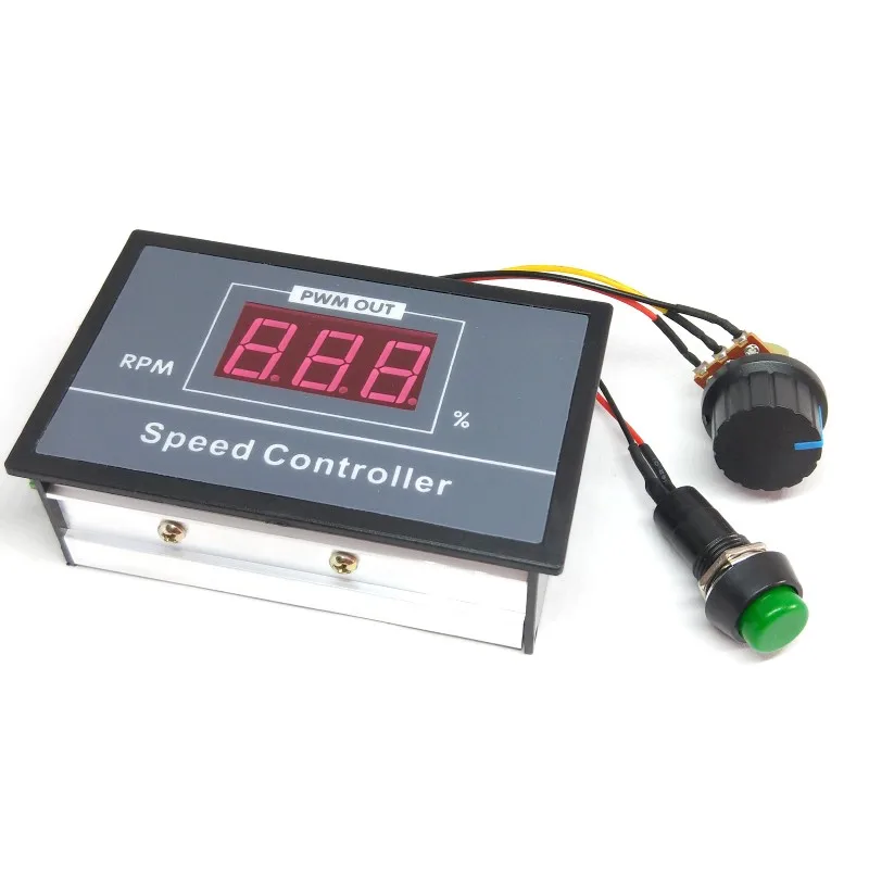 Motor speed controller DC 6-60V 12V 24V 36V 48V 30A PWM DC Motor Speed Controller with Start Stop Switch