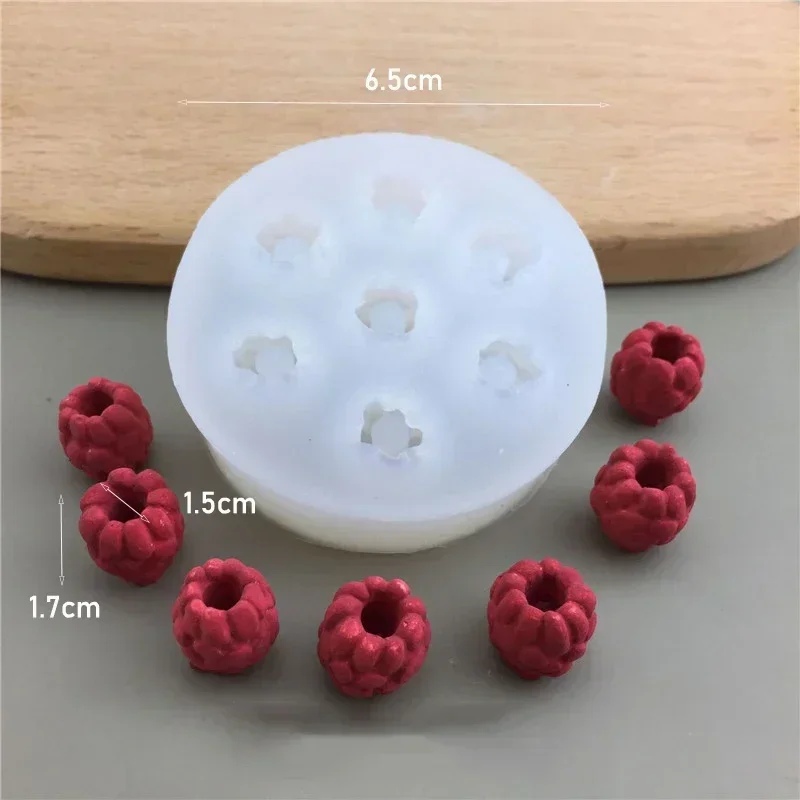3D Blueberry Raspberry Fruit Silicone Mold for Baking and Cake Decorating
