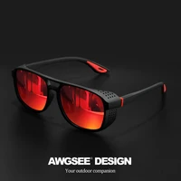 Профессиональные спортивные солнцезащитные очки - поляризационные ветрозащитные UV400 для езды на велосипеде, бега, любителей активного отдыха UV400 — изображение 6