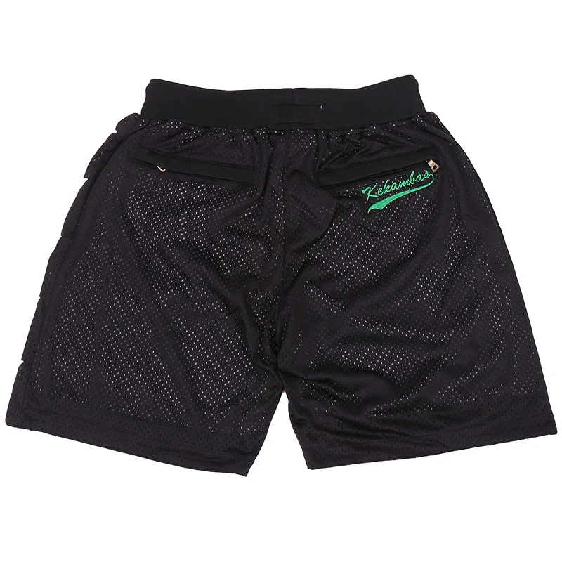Basketball Shorts SPACE JAM Sewing Embroidery High-Quality Outdoor Sport Shorts Beach Pants four pockets Black 2023 Mesh fabric
