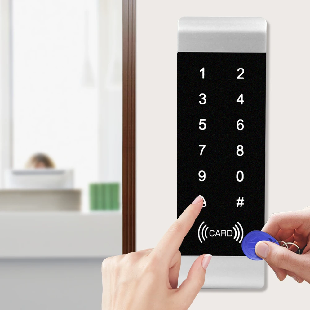 

Автономная сенсорная клавиатура с радиочастотной идентификацией 125 кГц, управление доступом с подсветкой, дверная шкала узкого размера, контроллер доступа пользователя Wiegand 26