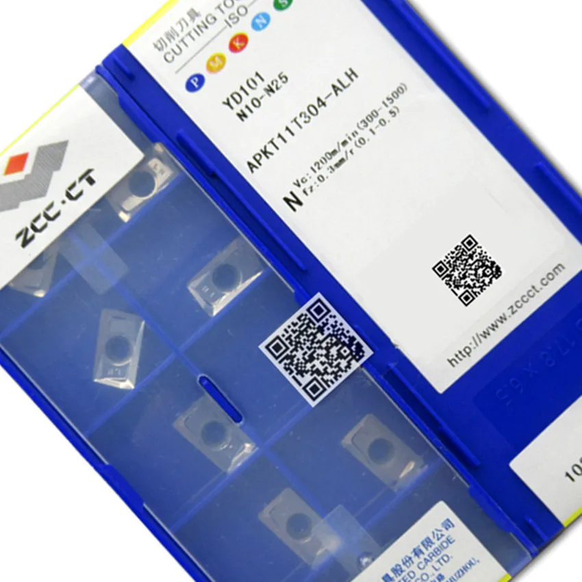 ZCC.CT APKT11T304-ALH YD101/APKT11T308-ALH YD101/APKT11T304-ALH YD201/APKT11T308-ALH YD201 CNC 카바이드 인서트 10개/박스