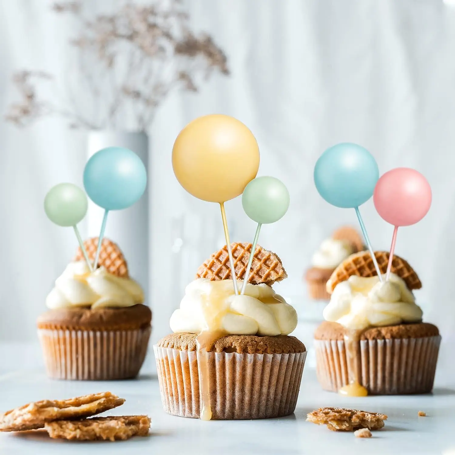 Topper Gâteau Ballon Voiture - Topper Pour Gâteau - Dragées Anahita