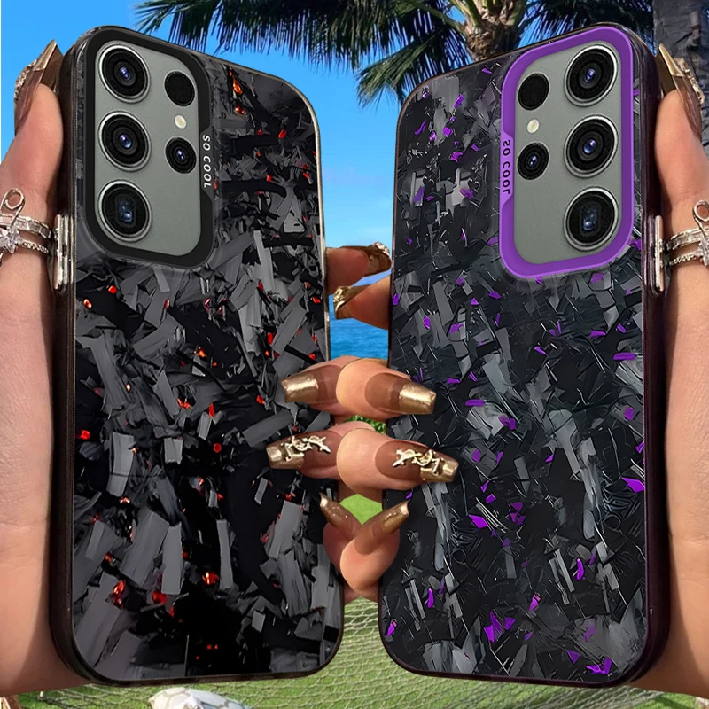 Sleek Carbon Fibre Frosted Acrylic Phone Case
