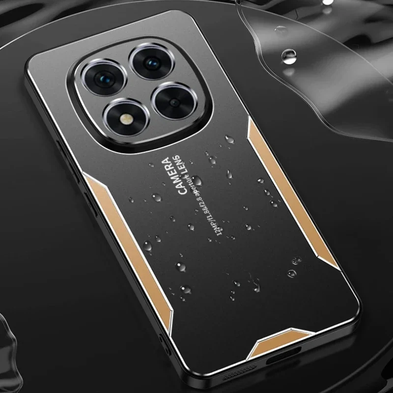 Sleek Aluminum Alloy Matte Shockproof Phone Case with Metal Camera Protector