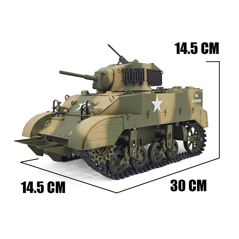 Super Kbk Customer American Stuart M5a1 Sound And Light Electric Remote Control Tank Military Model Children Toy Xmas Boy Gift 6