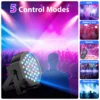Yiflamefly 4Pcs 20W 36LED Par Lights RGB Stage Lights with Wireless Remote Sound DMX512 DJ Light For Party Stage Effect Lighting 4