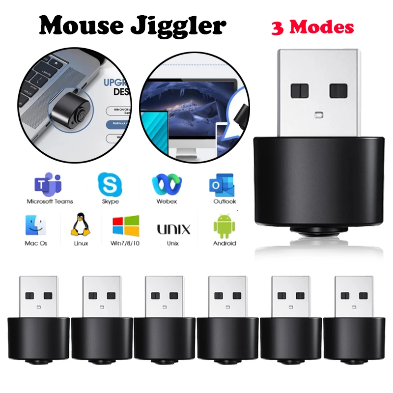 Undetectable Usb Mouse Jiggler Mover 3 Jiggle Modes Mouse Mover With On