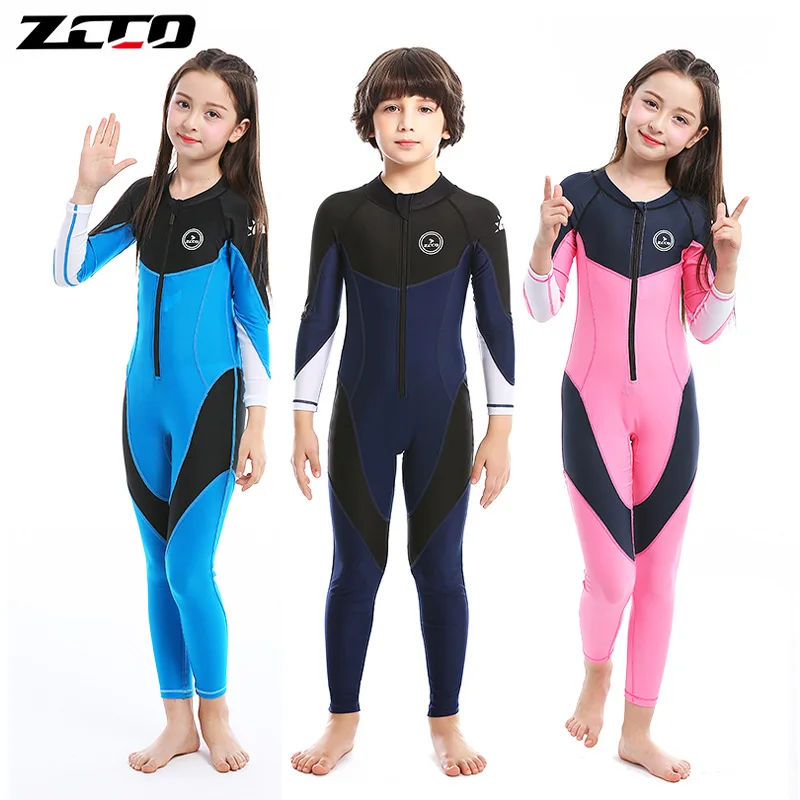 Lycra Diving Skin Boys Girls Youth Thin Wetsuit Rash Guard Full Body UV Protection for Diving Snorkeling Surfing Spearfishing