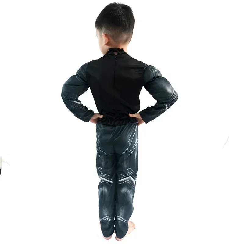 Wolverine Child Halloween Costume Black Panter Costume Classic Hero Kids Onesies Wolverine Muscle Child Jumpsuit