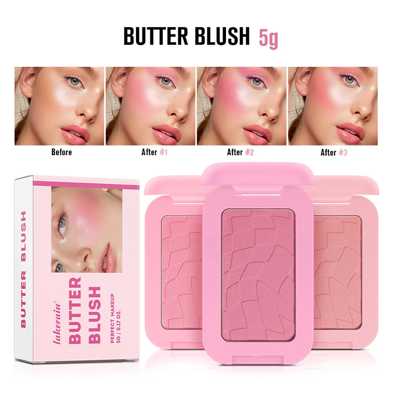 Butter Blush Cream To Enhance The Color Of The Highlights And Matte Rouge Multi-purpose Blush Cream Three Color For Lips Cheeks 2