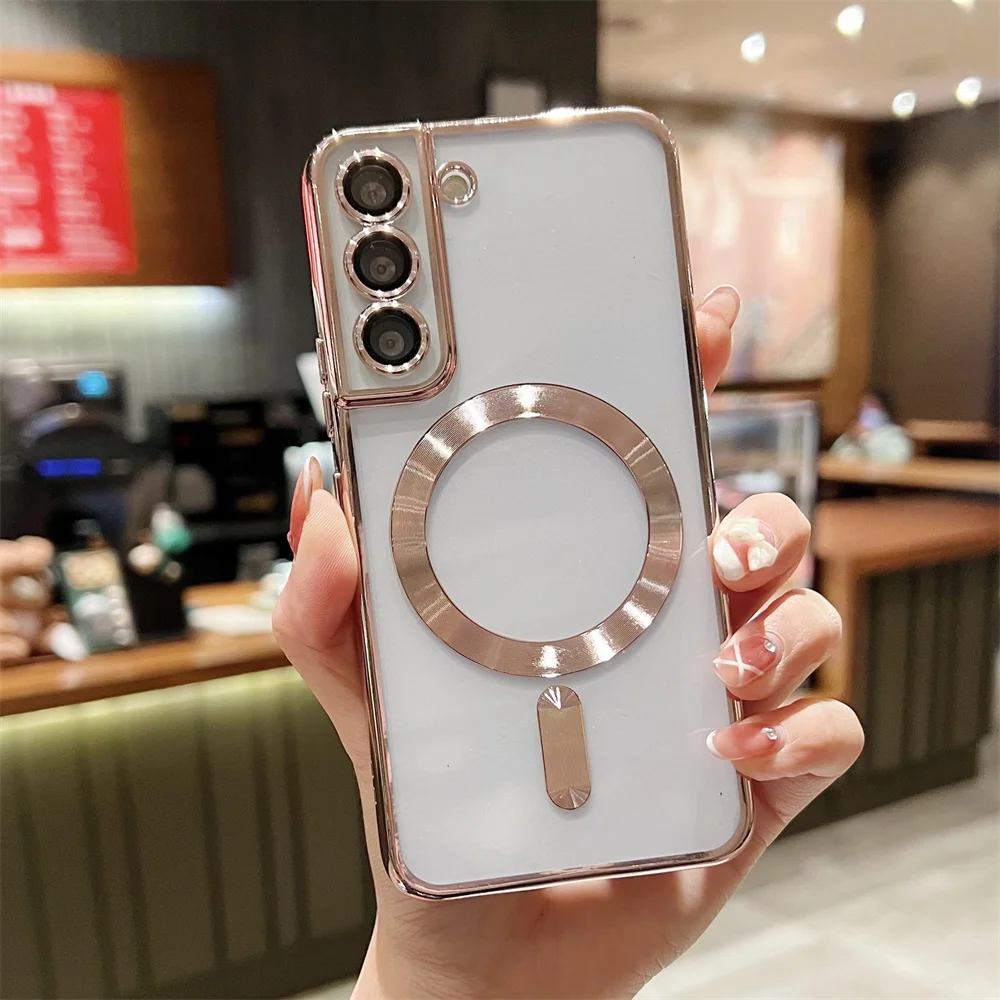 Enhanced Silicone Magnetic Plating Case - Clear Edition