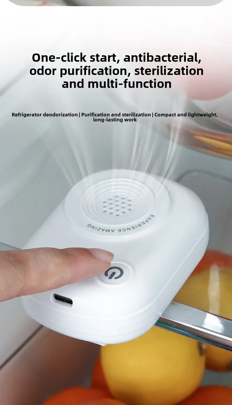 Ozongenerator 20 mg Mini-Luftreiniger, tragbarer Luftreiniger für Kühlschränke, Schränke, Koffer, Badezimmer und Lagerschränke – Detail 10