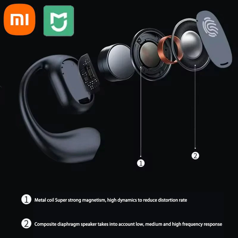 Xiaomi bluetooth earphones bone conduction Bluetooth5.3 wireless sports earbuds HiFi 9D stereo waterproof touch control noise reduction