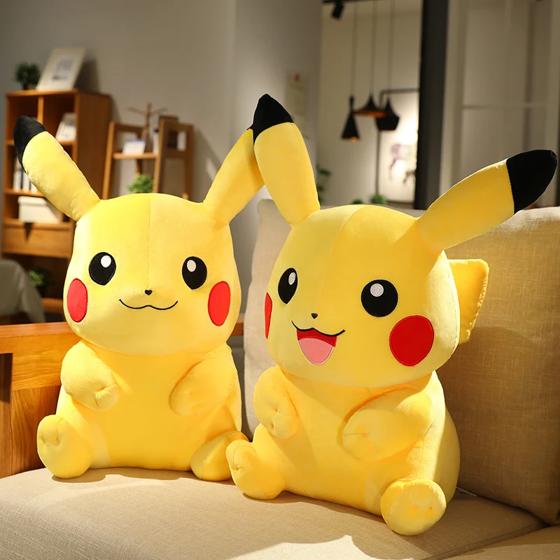 Peluches Kawaii de Pikachu para niños y amigos, juguetes de Peluche de Pokémon de gran tamaño, Pikachu, almohada, regalo de Navidad