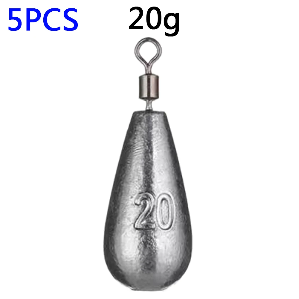Precision Casting Fishing Sinkers - Assorted Weights (5-Pack)