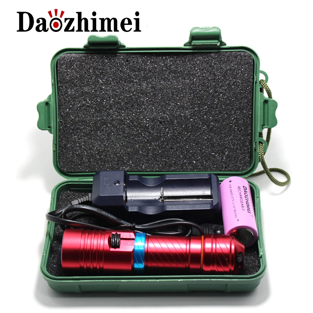Best Diving Flashlight Dive Lantern Lamp Underwater LED Dive Lights, XML L2 3800 lumen Torch for Camping, Fishing
