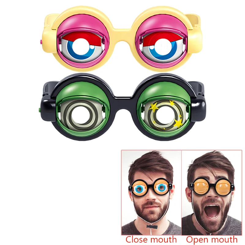 Whimsical Winking Kinetic Eyewear - Novelty Party Glasses Prop