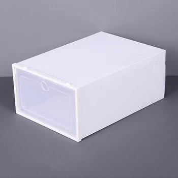 Shoe Storage Box Transparent Flap Dustproof Shoes Cabinet Home Organizer Holder Storage Box Detachable Dustproof Rack Organizer 1