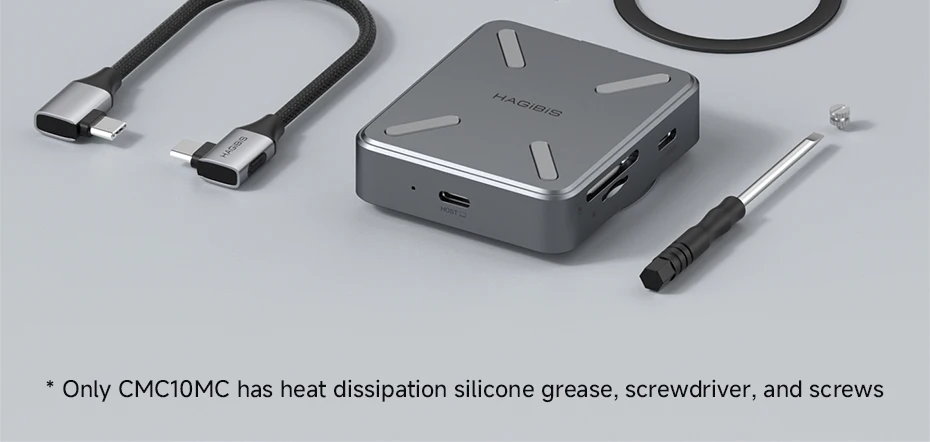 Hagibis Magnetic Stand USB-C Hub with M.2 SSD CMC10