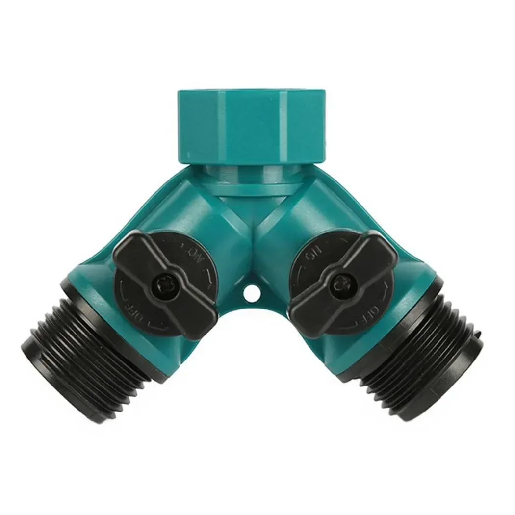 Trazon Splitter Da Giardino A 2 Vie A Y: Robusto In Metallo Con Impugnatura Gommata, Senza Perdite, Per Rubinetti E Tubi - 3