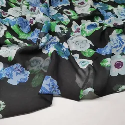 75d Bilateral Positioning Printed Chiffon Fabric Beach Dress Scarf