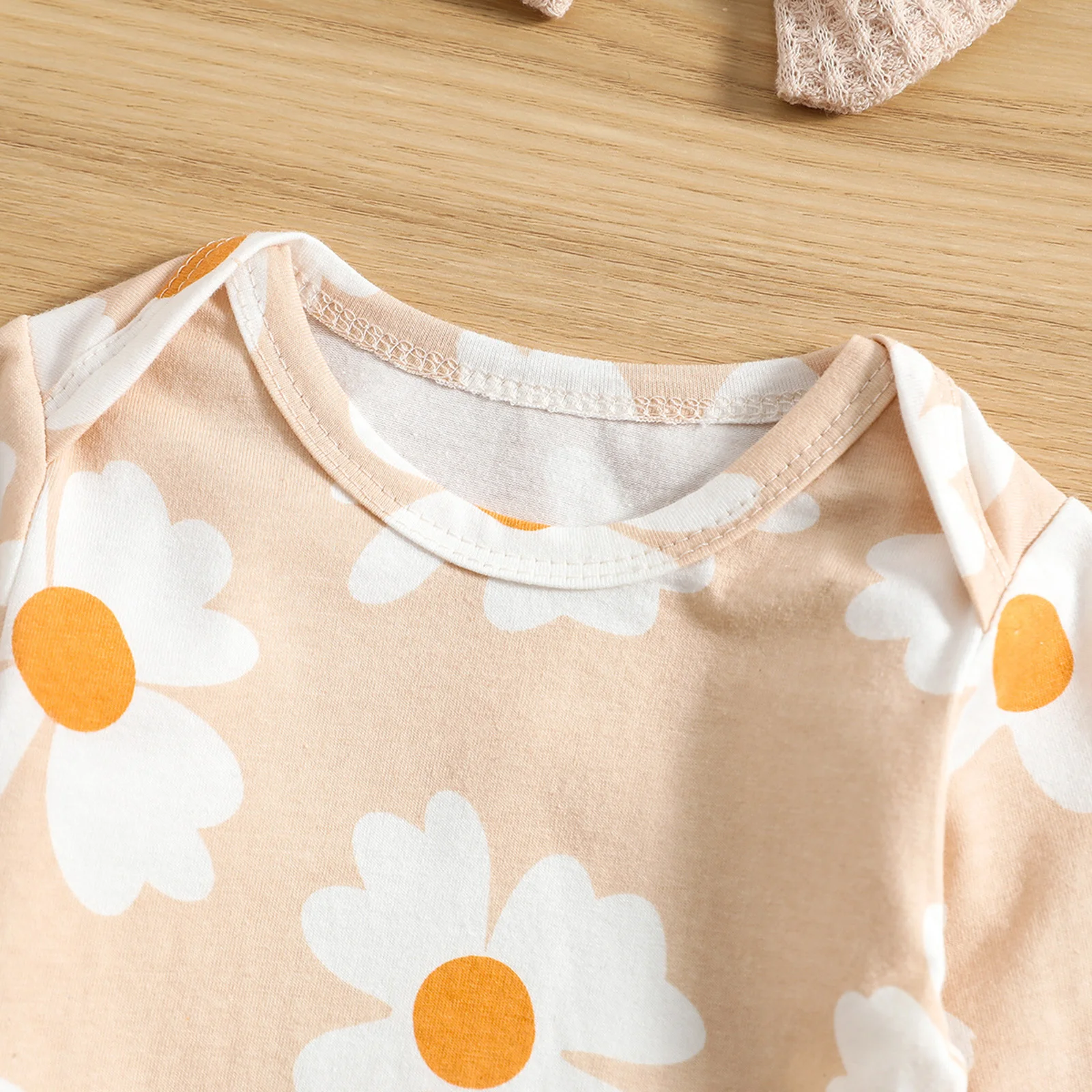 Newborn Baby Girl Sleep Sack Sets, Long Sleeve Flower Printed O-Neck Sleeping Pocket + Cute Headband Suits Sleeping Bags