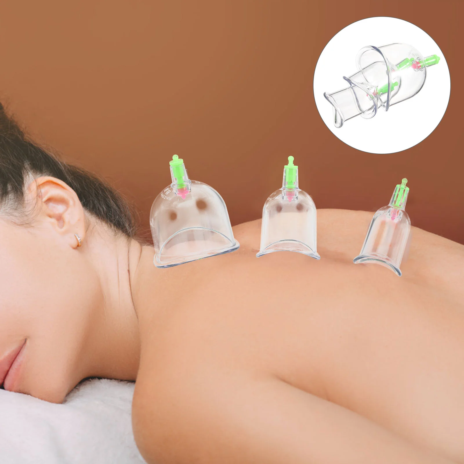 

3pcs Vacuum Cupping Apparatus Cupping Cups Transparent Cupping Devices