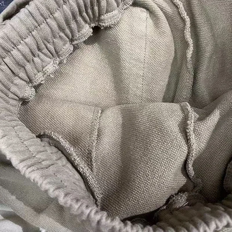 Apricot Khaki Saint Shorts Men Woman Hip Hop Heavy Fabric Vintage High Street Graffiti Good Quality Joggers