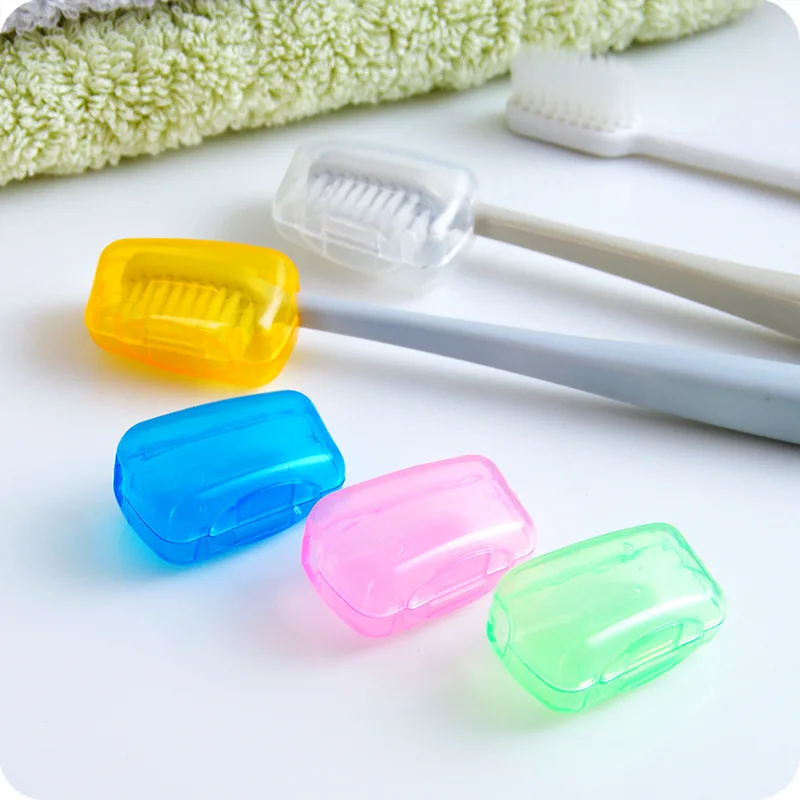 5/10pcs Household Toothbrush Storage Clip Portable Travel Toothbrush Dust Protective Cap Storage Box  Toothbrush Head Case