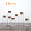 5X 50ml-240ML DA47mm Big Glass Vials With Cork Empty Glass Jars Mini Glass Bottles Vials Jars Container Storage Wedding Decor 5