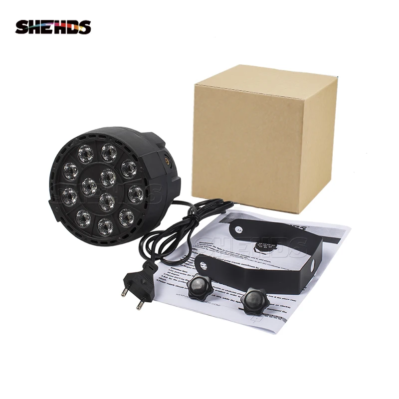 SHEHDS LED Par 12x3W RGBW Stage Light led light disco light led stage light mini led stage light With DMX512 for Disco DJ Projector Machine Party Decoration